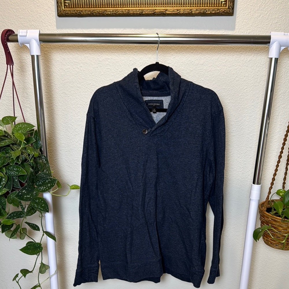 Banana Republic Blue Turtleneck Sweater